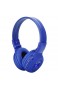 Annjom Audio-Qualität Super Bass CD Drahtloser Bluetooth-Kopfhörer Surround-Stereo-Kopfhörer mit hoher Empfindlichkeit für zu Hause im Freien im Büro (Blue)