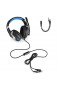 chaonong Headset Wired Headset Gamer PC 3.5mm Kopfhörer Surround Sound HD Mikrofon Spiel-Kopfhörer (Color : Blue)