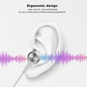 CHICIRIS In-Ear-Kopfhörer 3D-Stereo-Surround-Subwoofer-Kopfhörer mit Stabiler Leistung im Freien für Heim-Desktop-Computer Laptops(White)