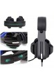 KIMX PC-Kopfhörer mit Geräuschunterdrückung Gaming-Kopfhörer mit 3 5 mm Surround-Audio Gaming-Kopfhörer mit flexibler Lautstärkeregler (schwarz)