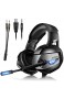 NGXIWW Gaming-Headset Kopfhörer Mit Mikrofonen LED-Leuchten In-Ear-Kopfhörern Und 3 5-mm-Stereo-Surround-Sound-Headsets Für PS4-Laptops