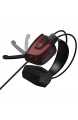Patriot Viper Gaming V360 - Gaming Kopfhörer für PC (40mm Audiotreiber mit virtuellen 7.1-Surround-Sound Rot hintergrundbeleuchtet Robuster Rahmen und Komfortable Ohrpolster) schwarz