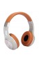Ponacat Stereo-Surround-Kopfhörer mit Zusammenklappbarem Headset Geräuschunterdrückung über Ohrkopfhörer mit Mikrofon Bass-Surround Und Weichen Memory-Ohrenschützern