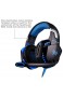 rongweiwang Noise Cancelling-Surround Stereo-HiFi-Gaming Headset Kopfhörer-Headset mit HD Mic für PC-Spiele Computer-Spiel-Kopfhörer Blau