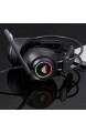 SHIPS USB Gaming Headset Over-Ear-Stereo-Kopfhörer 7.1-Kanal Virtual Surround Sound-Treiber 50MM Noise Cancelling mit Mic RGB-Licht für PS4 Computer Laptop PC