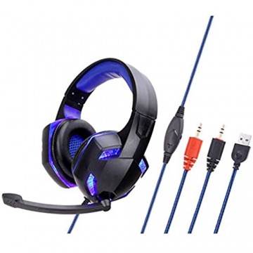Sxgyubt Gaming-Headset 3 5 mm kabelgebunden Stereo Surround-Kopfhörer Schwarz One size
