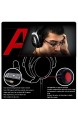 TWW Kopfhörer Hi-Fi-Erlebnis USB-Soundkarte Kabelgesteuerter Subtiler Sound Surround-Sound-Kopfhörer Komfortable Ohrenschützer Robuste Kopfhörer Rot