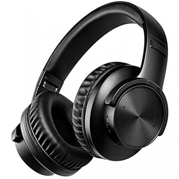 XZJJZ 3.5mm ANC-Kopfhörer Surround-Sound-Einstellbarer HiFi-Kopfhörer über Ohr mit Mikrofon aktives Rauschen der drahtloses Headset mit 40H-Spielzeit für Gaming/Computer / PS4 storniert Wird