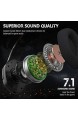 yaunli Gaming-Headset 2 4 G kabellos Gaming-Kopfhörer mit Mikrofon Stereo Geräuschunterdrückung Stereo-Surround-Sound Gaming-Headset (Farbe: Schwarz Größe: Einheitsgröße)