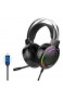 yaunli Gaming Headset Wired Gamer Kopfhörer Surround Stereo-Sound-Kopfhörer mit Mic und buntes Licht Stereo-Surround-Sound-Gaming-Headset (Farbe : B Size : One Size)