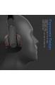 YOUGHALAGG PC Gaming Headset mit Mikrofon Surround-Stereo-Sound USB-Computer Kabel-Kopfhörer leicht zugänglichen Tastenbedienelemente rotierenden Ohrmuscheln Leder Sport Performance