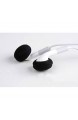 12 Paar (24 Stück) Schaumstoff Kopfhörer Ohrpolster Ersatz-Schwamm für Kopfhörer (schwarz)