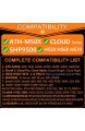 ATH M50X Ohrpolster kompatibel mit HS50 HS60 HS70 SHP9500 G PRO X M50 M40 M40X Cloud 2 Cloud Pro Cloud Alpha Cloud Stinger Cloud Flight Kopfhörer I Velours