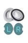 Ersatz-Kopfhörer-Ohrpolster Memory Foam Kompatibel mit Bose QuietComfort QC25 QC25 QC35 QC15 QC2 AE2 AE2i AE2w SoundTrue SoundLink-Kopfhörer (Farbe: Schwarz) (Farbe: Grau-Weiß)