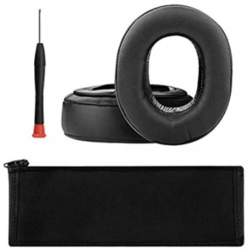 Geekria Earpad Ersatz für Sony MDR-HW700 MDR-HW700DS Kopfhörer/Ohrpolster + Sony MDRHW700 MDRHW700DS Kopfband-Schutzabdeckung/Ohrpolster Kopfband-Schutzhülle Reparaturteile (schwarz)