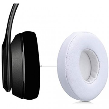 kwmobile 2X Ohrpolster kompatibel mit Beats Solo 2 Wireless / 3 Kopfhörer - Kunstleder Ersatz Ohr Polster für Overear Headphones