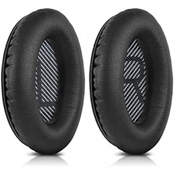 kwmobile 2X Ohrpolster kompatibel mit Bose Quietcomfort Kopfhörer - Kunstleder Ersatz Ohr Polster für Overear Headphones