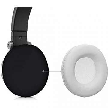 kwmobile 2X Ohrpolster kompatibel mit JBL E50BT Kopfhörer - Kunstleder Ersatz Ohr Polster für Overear Headphones