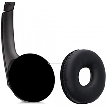 kwmobile 2X Ohrpolster kompatibel mit Logitech H390 / H600 Kopfhörer - Kunstleder Ersatz Ohr Polster für Overear Headphones