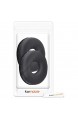 kwmobile 2X Ohrpolster kompatibel mit Logitech H390 / H600 Kopfhörer - Kunstleder Ersatz Ohr Polster für Overear Headphones