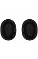 kwmobile 2X Ohrpolster kompatibel mit Sony MDR-100ABN h.Ear Kopfhörer - Kunstleder Ersatz Ohr Polster für Overear Headphones