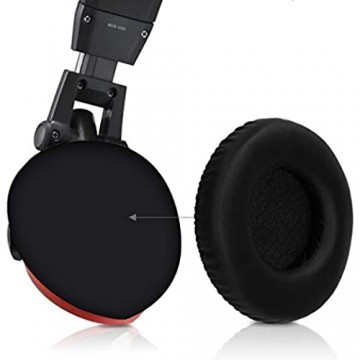 kwmobile 2X Ohrpolster kompatibel mit Sony MDR-V55/BR Kopfhörer - Kunstleder Ersatz Ohr Polster für Overear Headphones