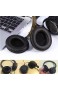 Lazmin 2 Stück/Paar 90 mm Leder Kopfhörer Schaum Ohrhörer 9 cm große Ohrknospen Kopfhörer Ohrpolster Kissen Schwammabdeckungen für Sony MDR-V700DJ V500DJ