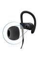 MMOBIEL Silikon Ohrstöpsel Ear Tips kompatibel mit Powerbeats 2/3 Monsterbeats Wireless Beats by DRE 4 Paar (Schwarz)