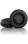 Schwarze Ohrpolster Ersatz-Ohrpolster aus Schaumstoff Kompatibel mit Sony MDR-RF6500 RF6500 MDR RF 6500 Headset-Kopfhörer Protein-Leder