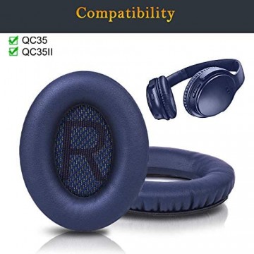 SoloWIT® professionelle Ersatz Ohrpolster für Bose QC35 kompatibel mit Over-Ear Kopfhörern von QuietComfort 35 (QC35) und Quiet Comfort 35 II (QC35 ii)