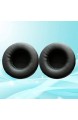 UKCOCO Kopfhörer Ohrpolster Kopfhörer-Ersatzpolster für JBL Professional-Ohrpolster Kopfhörer Quiet Comfort Weiche Ersatzschwamm-Kopfhörerabdeckung für JBL E40BT E30 72 mm (schwarz)