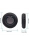 Yizhet 1 Paar 70mm Runde Ersatz Ohrpolster aus Kunst Leder Kompatibel mit Sony MDR Kopfhörer (Durchmesser 70mm Schwarz)