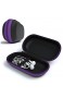 EAZY CASE Universal Tasche für In-Ear Kopfhörer mit Netzfach - Hardcase Aufbewahrungsbox Schutztasche mit umlaufenden Reißverschluss extra klein oval Lila