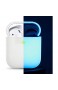 elago Silikonhülle Kompatibel mit AirPods Hülle 1 & 2 - Silicone Case Unterstützt Kabelloses Laden Stoßfeste Schutzhülle Perfekter Sitz (Nachtglühen Blau)
