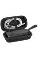 Geekria Tasche Kopfhörer für JBL Under Armour Flash In-Ear Headphones Hard Tragetasche Schutztasche für Headset Case (Schwarz)