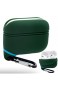 iCoolmate Kopfhörertasche für Apple Airpods Pro Waterproof Aufgerüstet Ohrpolster Kopfhörer Case Taschen Wasserdicht Anti-Lost Staubfrei Silizium Schutzhülle (Grün)