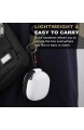 MoKo Kompatibel mit Galaxy Buds Live 2020 Hülle Tragbare Eva Schutzhülle Stoßfeste Tasche Nylon Case Cover Aufbewahrungstasche mit Karabiner Weiß