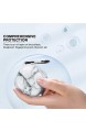 Newseego Hülle Kompatibel mit Samsung Galaxy Buds Live Hart PC Ultradünnes Marmor Case Vollschutz Hülle Schützende Tragbare Hülle mit Karabiner für Samsung Galaxy Buds Live Kopfhörer-Ladecase-Weiß