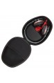 Tebery On-Ear/Over-Ear Kopfhörer Tasche (Hardcase zur Aufbewahrung anpassbar an verschiedene Kopfbügel-Breiten Travel Case mit Reißverschluss und Zubehör-Netzfach Headphone Box) schwarz