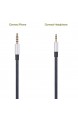 3 5 mm auf 2 5 mm Stecker Audio-Ersatzkabel kompatibel mit Bose oe2 oe2i AE2 QC35 Kopfhörer Fernbedienung Lautstärkeregler und Inline-Mikrofonkabel kompatibel mit iPhone iPad Apple-Geräten