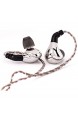4-adriges silbernes Kupfer-gemischtes Upgrade-Kopfhörerkabel Upgrade 2-poliges abnehmbares Kopfhörerkabel Ersatz-Kopfhörerdraht 3 5 mm Stecker für BLON BL-03 Kopfhörer (3 5 mm Stecker gemischt)