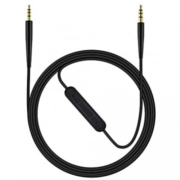 ALDOKE QC35 Kabel Audio Ersatzkabel Kompatibel mit Bose Soundlink SoundTrue Quietcomfort QC25 QC35 QC35 II OE2 Kopfhörern 1 4 m (Schwarz)
