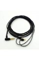 Audio-Verlängerungskabel AUDIO-Kabel versilbertes Kabel für IE40 PRO Kopfhörer mit Mikrofon Lautstärkeregler