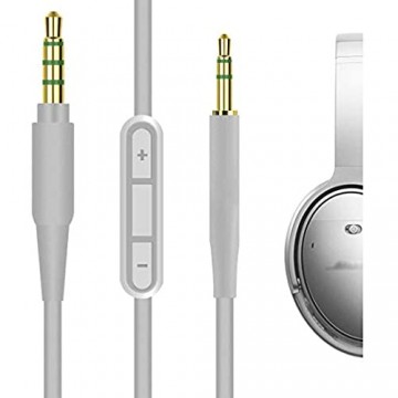 Geekria Bose QuietComfort QC35 Serie II qc25 SoundTrue Around-Ear II Kopfhörer Ersatz Kabel/Audio Kabel mit Mikrofon und Lautstärkeregler