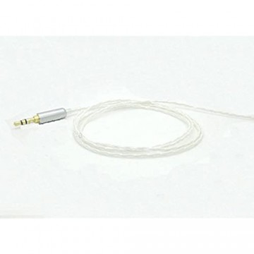 MiCity Ersatz-Audio-Verlängerungskabel für B&W Bowers & Wilkins P5 II P7 Kopfhörer Ocean Heart Kabel (weiß)
