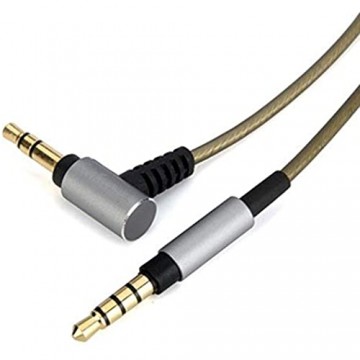 MiCity Ersatzkabel für Audio-Technica ATH-MSR7BK ATH-MSR7GM ATH-MSR7 ATH-MSR7NC ATH-SR5BTWH Kopfhörer/Upgradekabel/Kopfhörer-Verlängerungskabel (grau ohne Mikrofon)