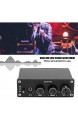Audio Decoder Audio Gear Digital Sound Decoder Konverter PRO DAC Decodierung Audio Decoder mit Kopfhörerverstärker für 3.5MM Kopfhörer(Schwarz)