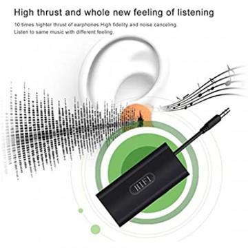 BKAUK HiFi-Kopfhörer-Verstärker tragbar Stereo wiederaufladbar 3 5 mm