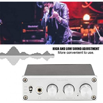 DAC Decoding Audio Decoder mit Kopfhörerverstärker für 3.5MM Kopfhörer(Silber)