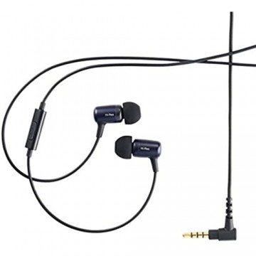 EarStudio HE100 High-Resolution Earphones 3.5mm in-Ear Headphones Distinctive Clear Sound Single Powerful Hi-Res Dynamic Driver Comfort Fit in-line Microphone